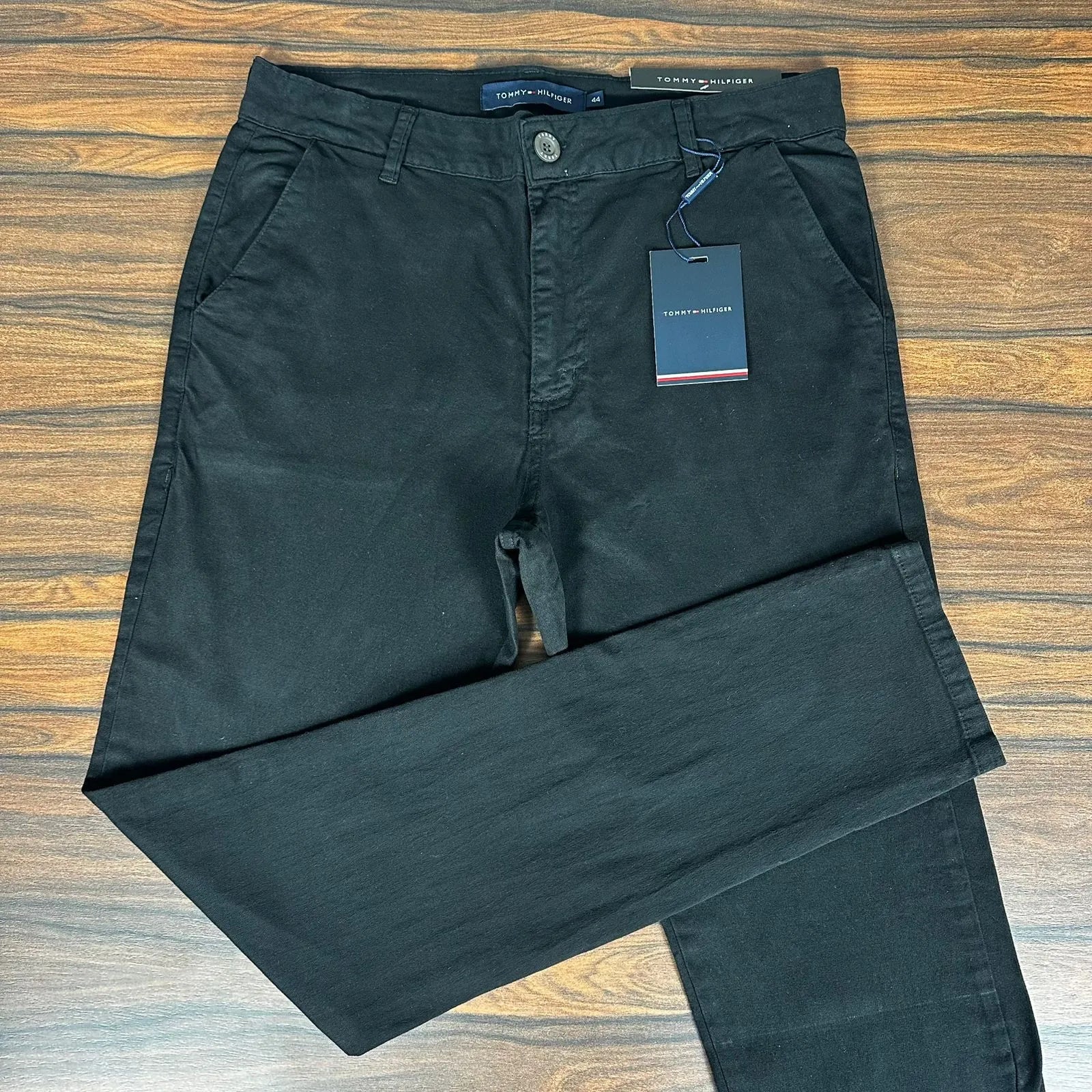 Calça Sarja Masculina Ralph Alfaiataria Premium com Elástano Cor Preta