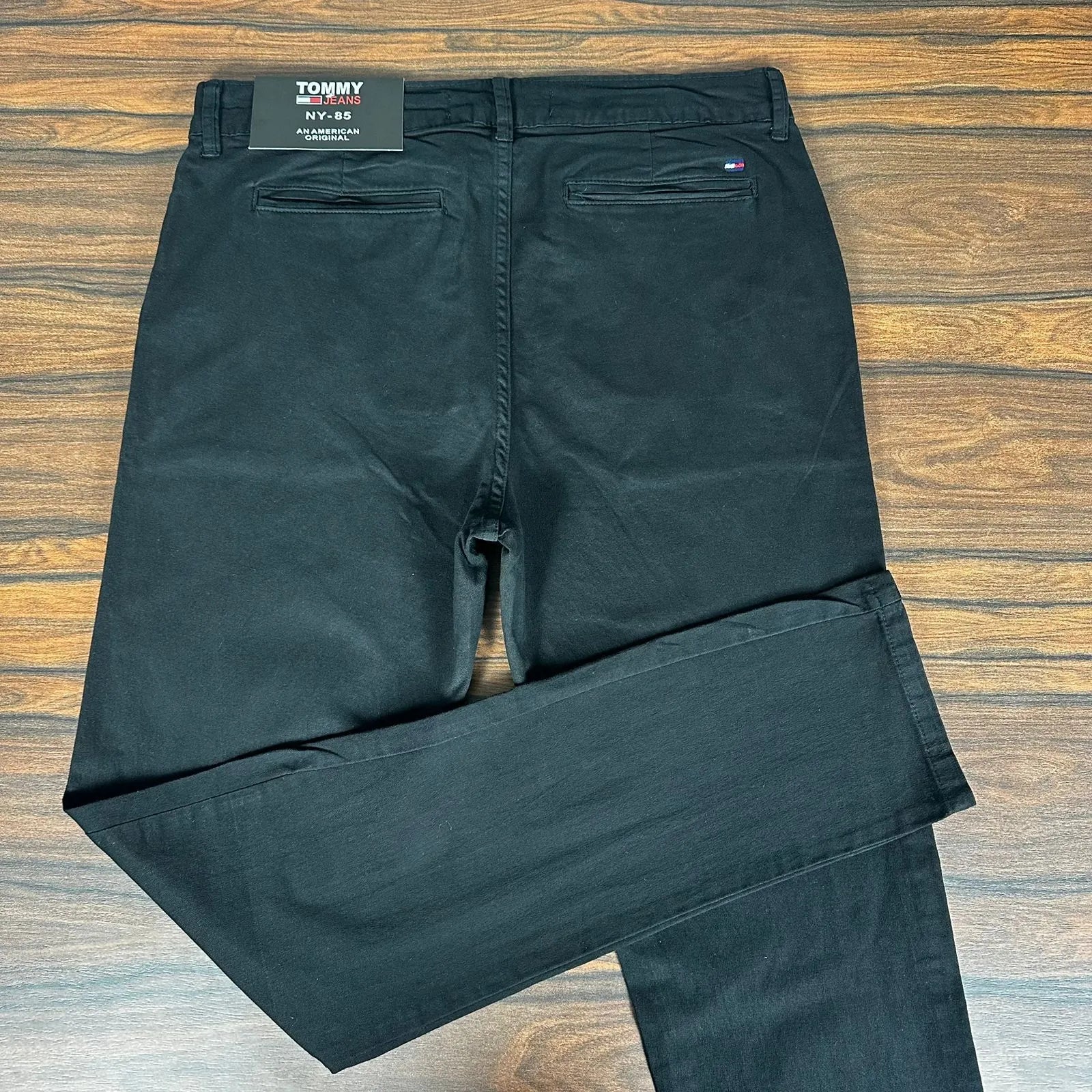 Calça Sarja Masculina Ralph Alfaiataria Premium com Elástano Cor Preta