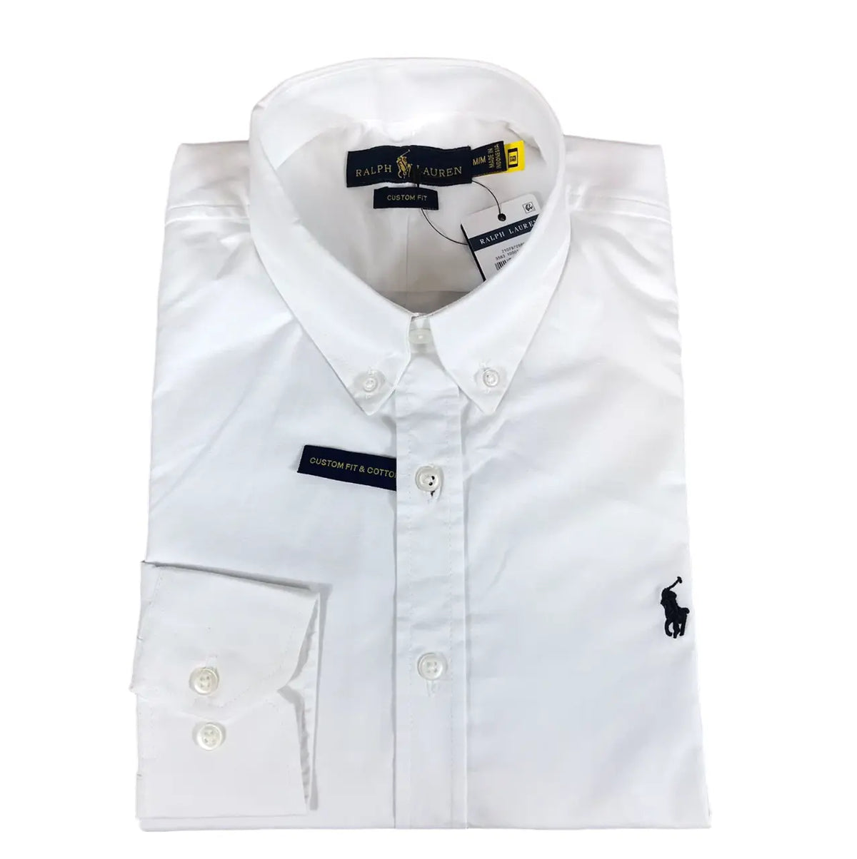 Camisa PRL Masculina Regular Fit Algodão Branca