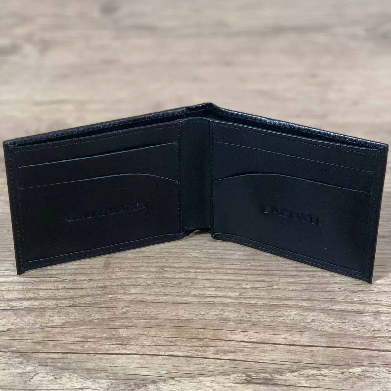 Carteira Lct Masculina Couro Wallet Preta