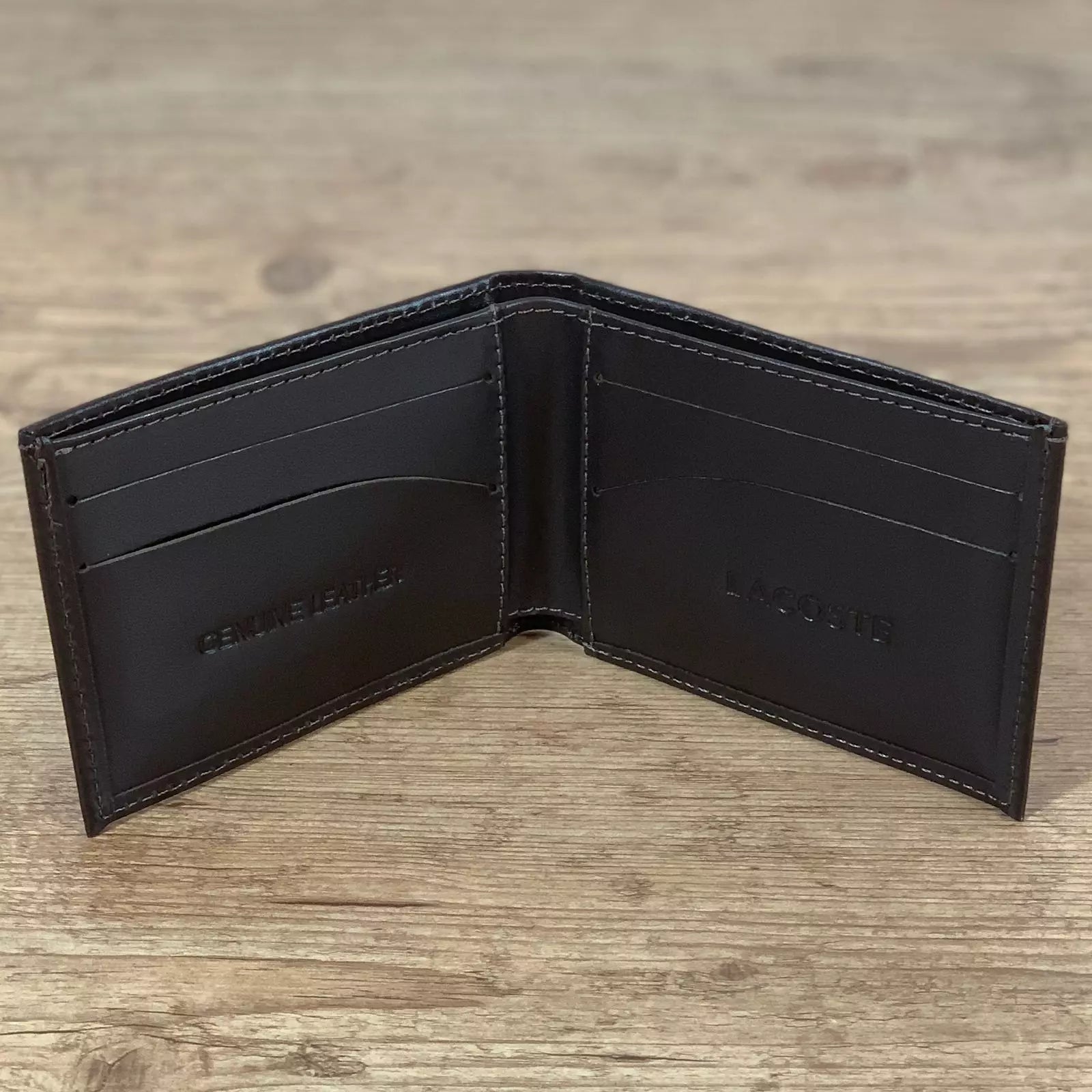 Carteira Lct Masculina Couro Wallet Marrom