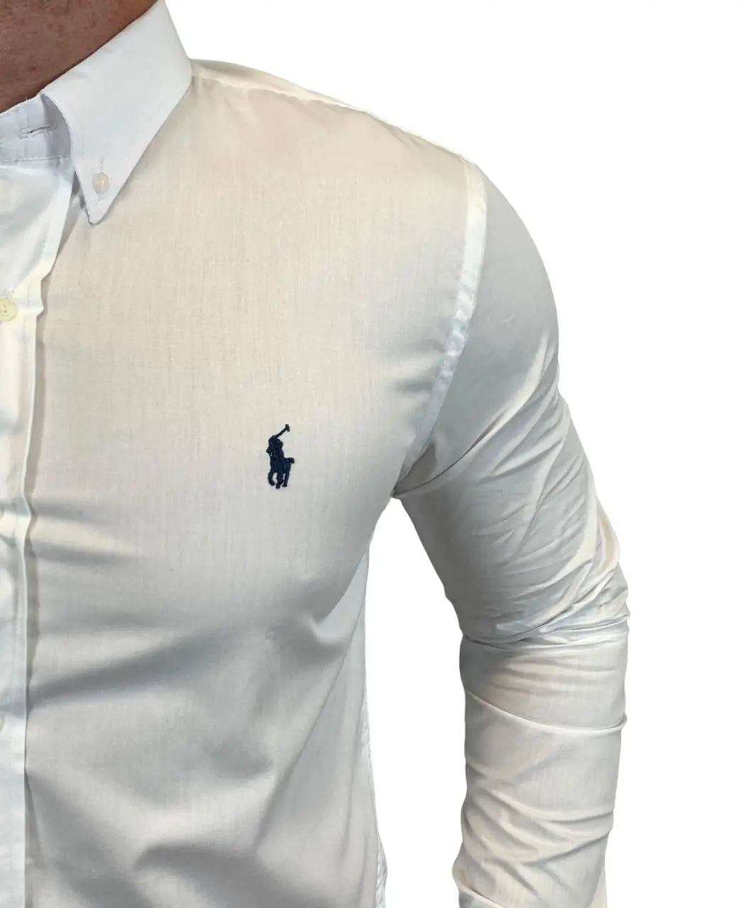 Camisa PRL Masculina Regular Fit Algodão Branca