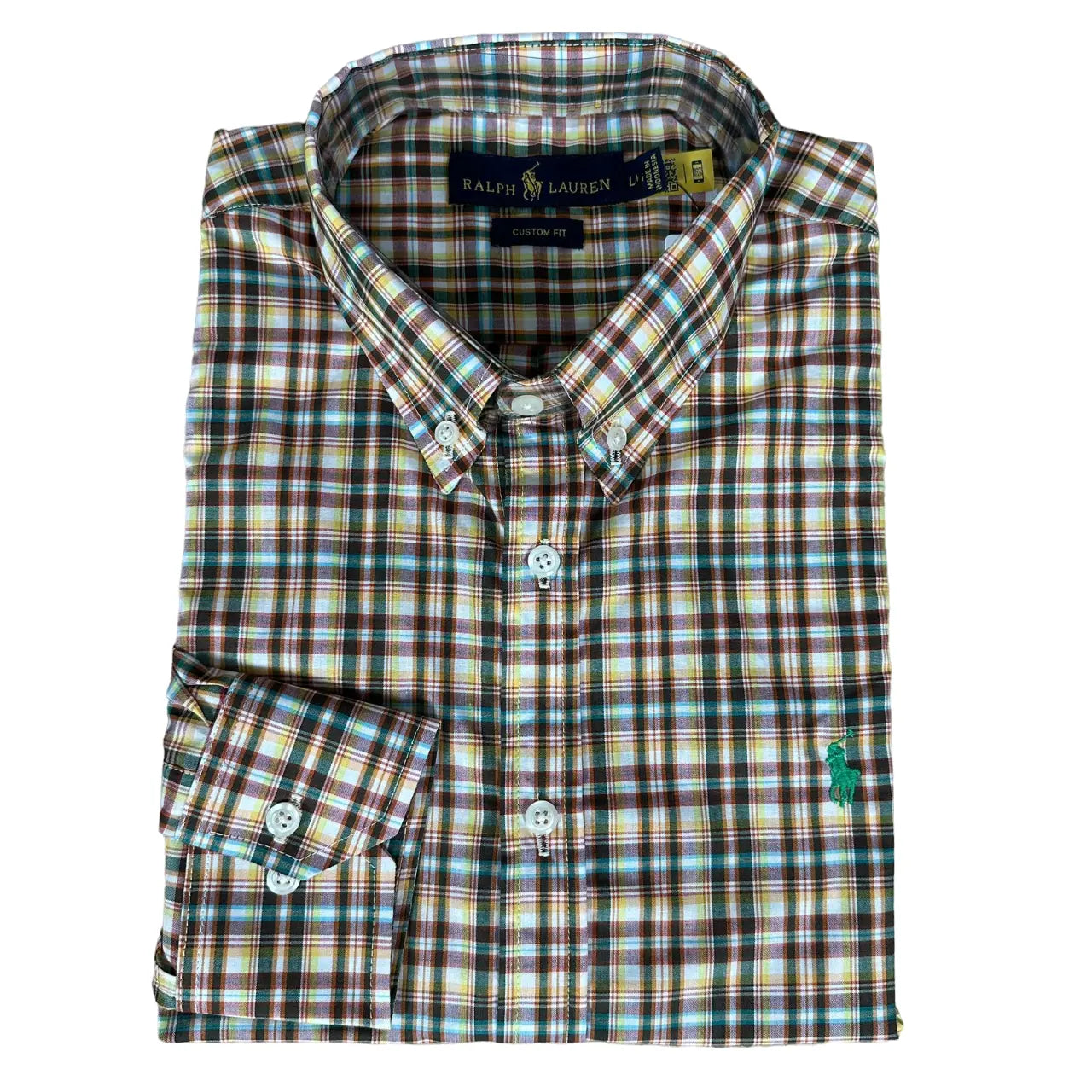 Camisa Social Masculina PRL Regular Fit Algodão Xadrez