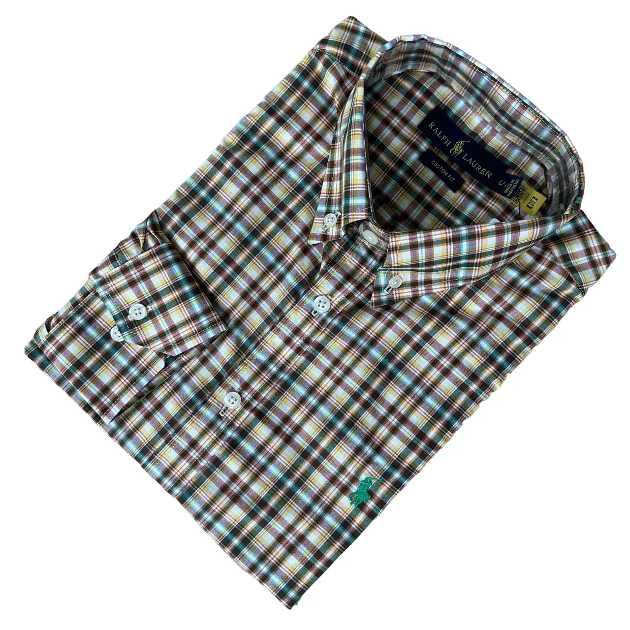 Camisa Social Masculina PRL Regular Fit Algodão Xadrez