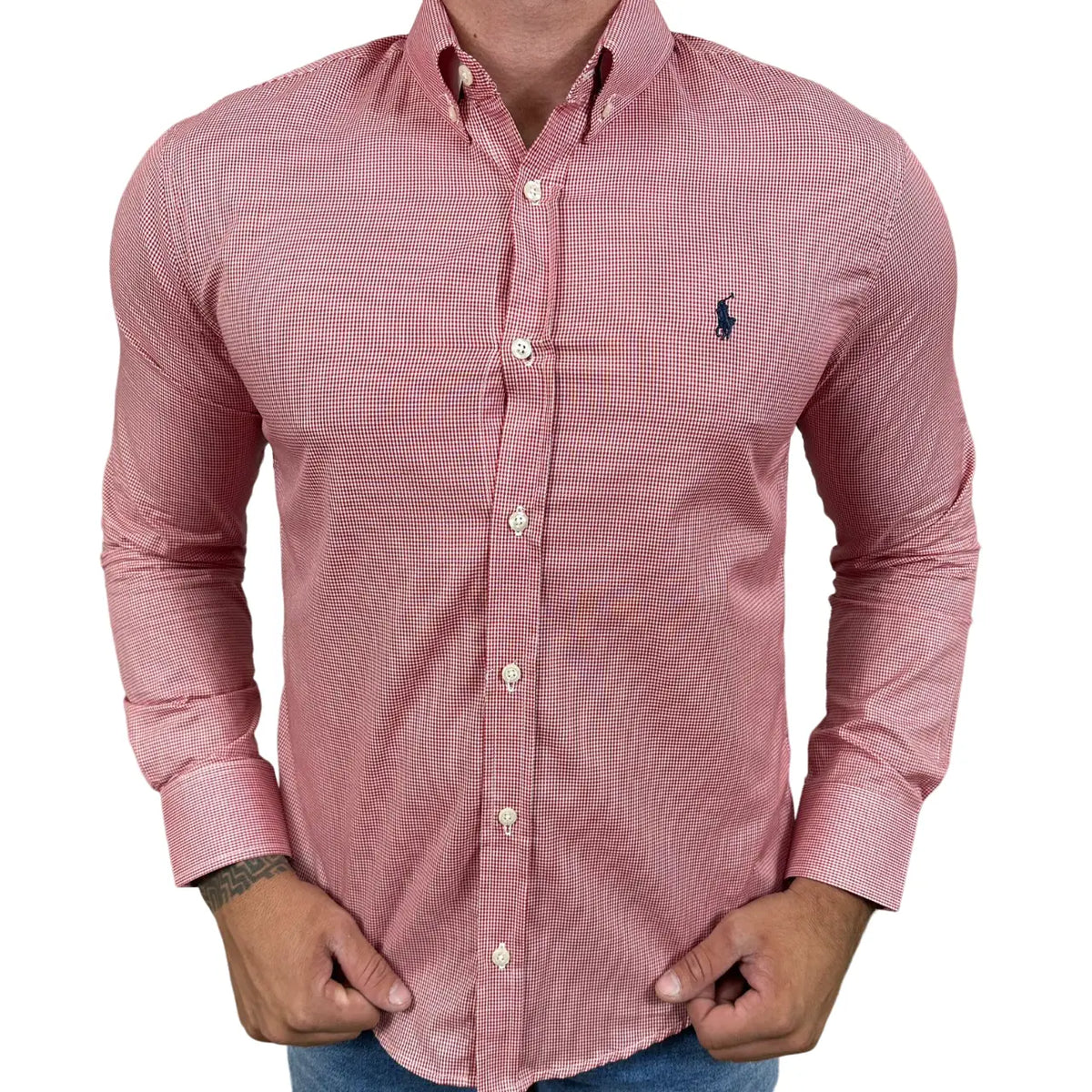 Camisa Masculina Polo RL Manga Comprida 40503