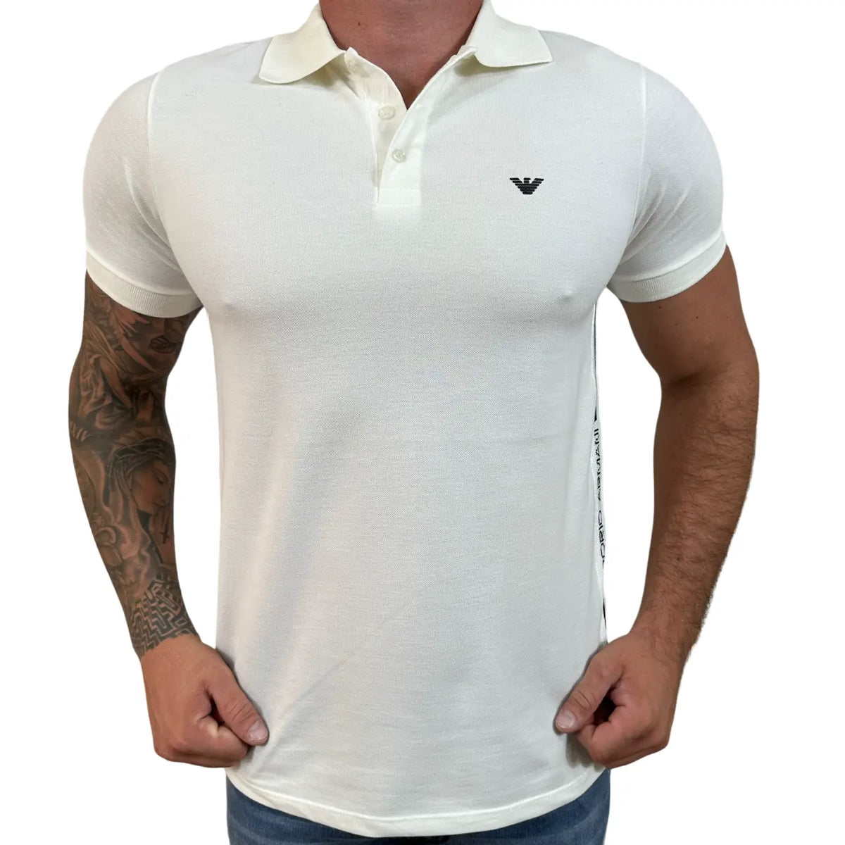 Camisa Masculina Polo Armani Branca