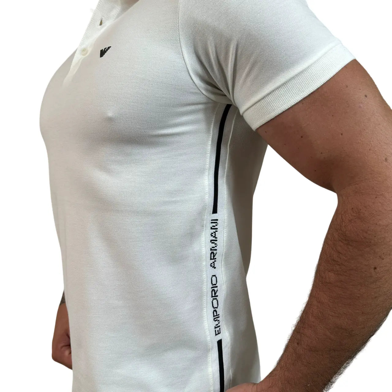 Camisa Masculina Polo Armani Branca