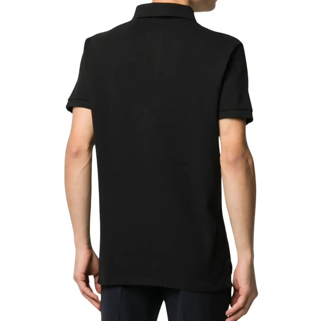 Camisa Polo R.L Masculina Custom Fit Cor Preta