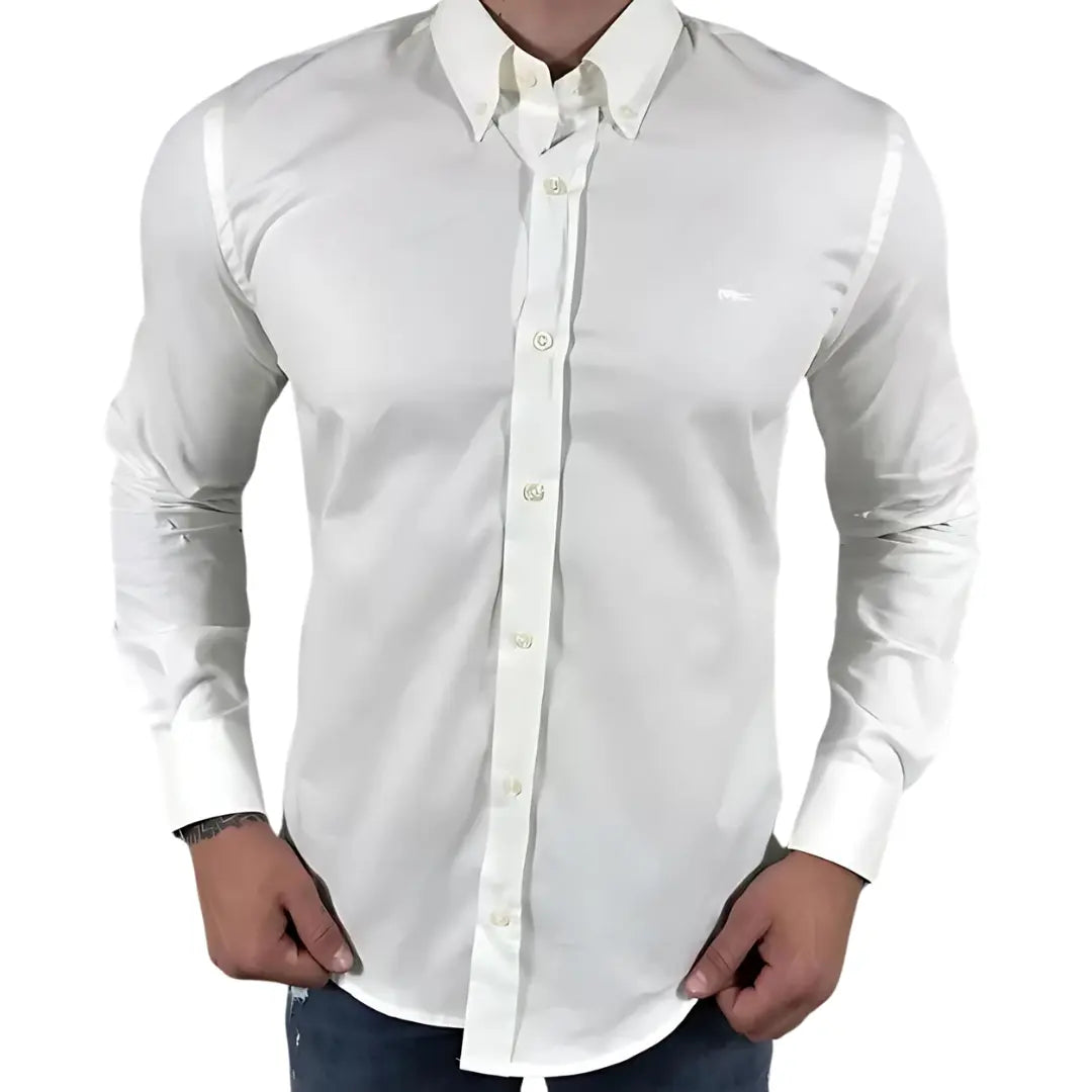 Camisa LCT Masculina Regular Fit Algodão Branca
