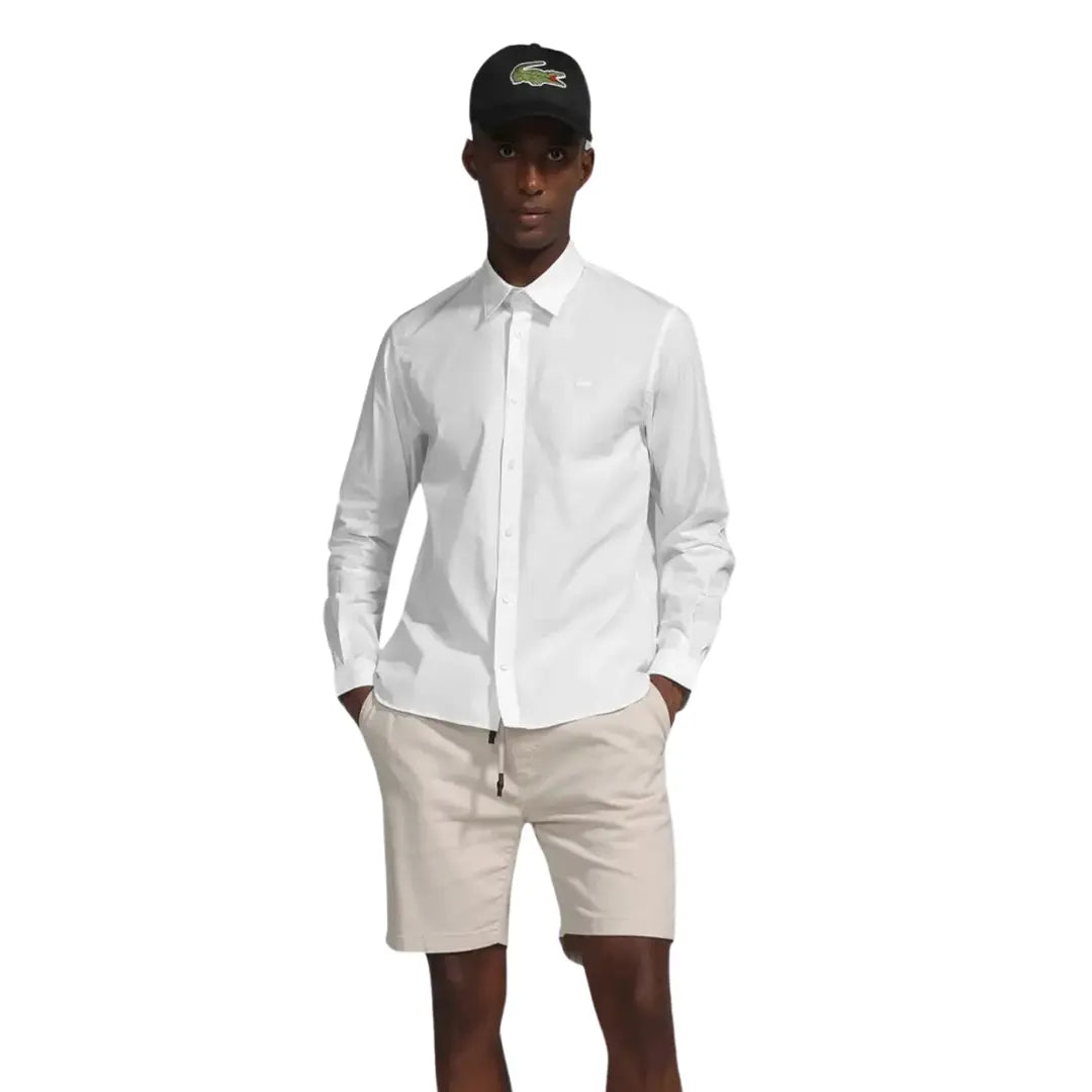 Camisa LCT Masculina Regular Fit Algodão Branca