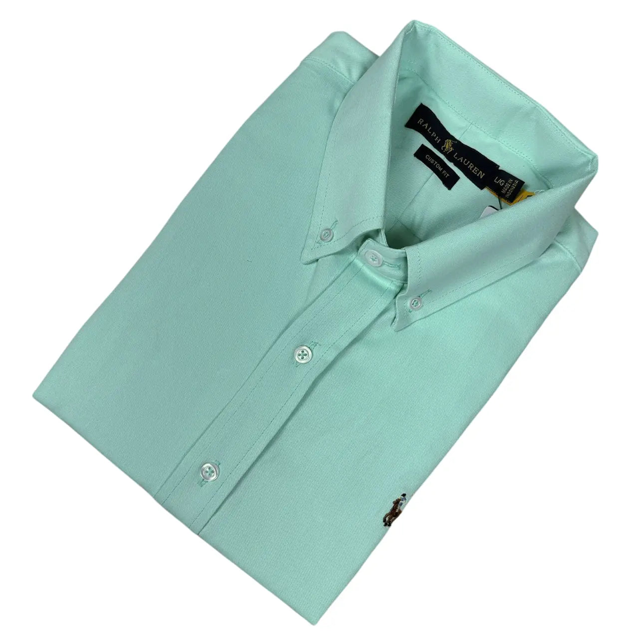 Camisa Manga Curta Sarja PRL Verde Claro