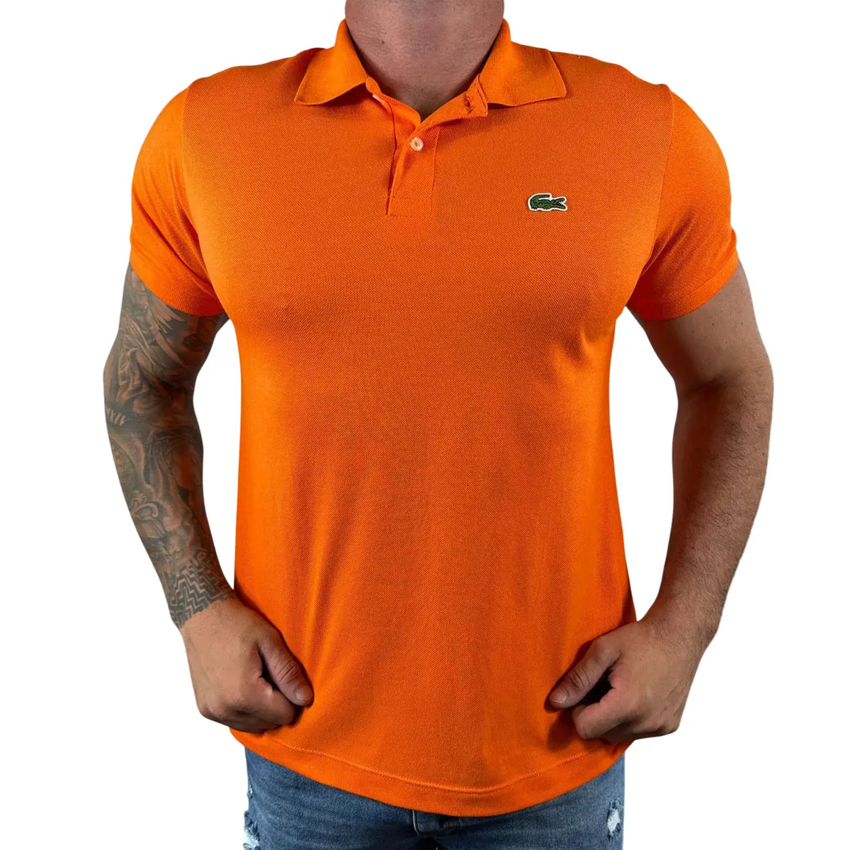 Camisa Polo LCT Masculina Regular Fit Cor Laranja