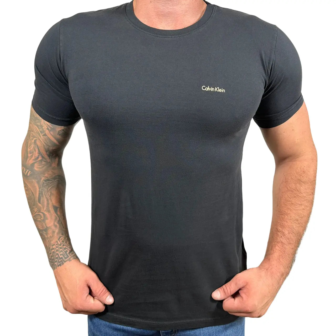 Camiseta CK Masculina Cor Preta