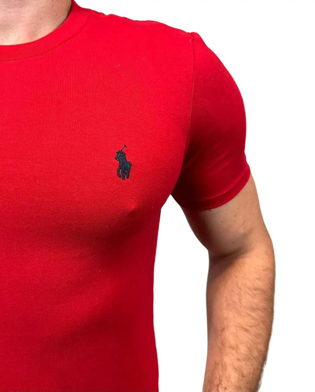 Camiseta PRL Masculina Manga Curta Cor Vermelha