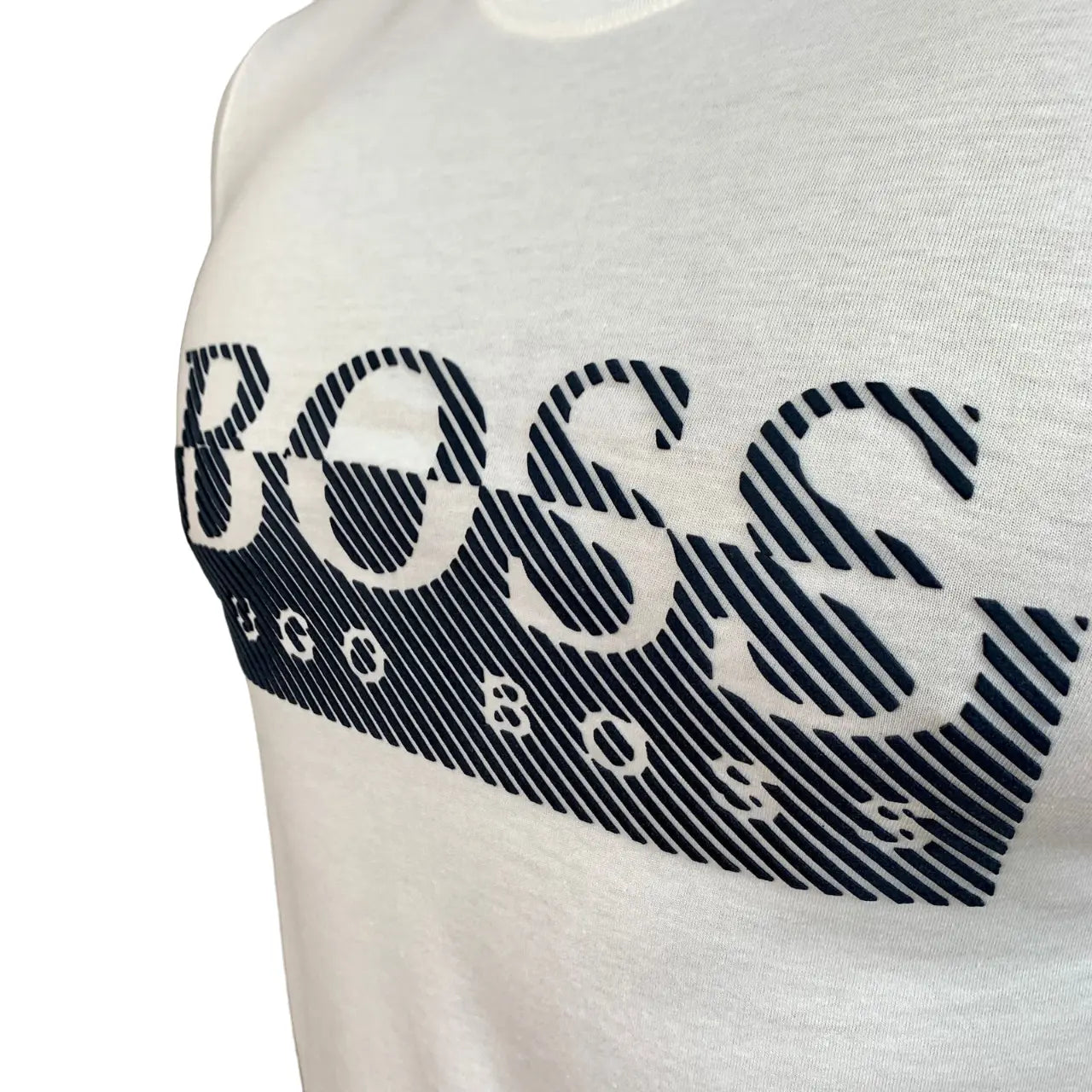 Camiseta Boss Masculina Manga Curta Cor Branca