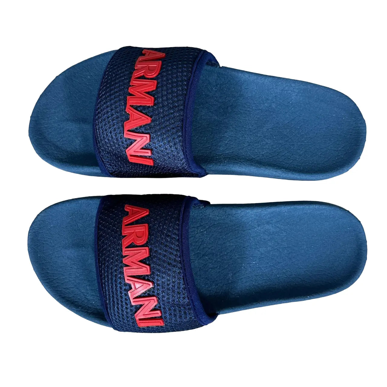 Chinelo Slide Armani Azul Marinho