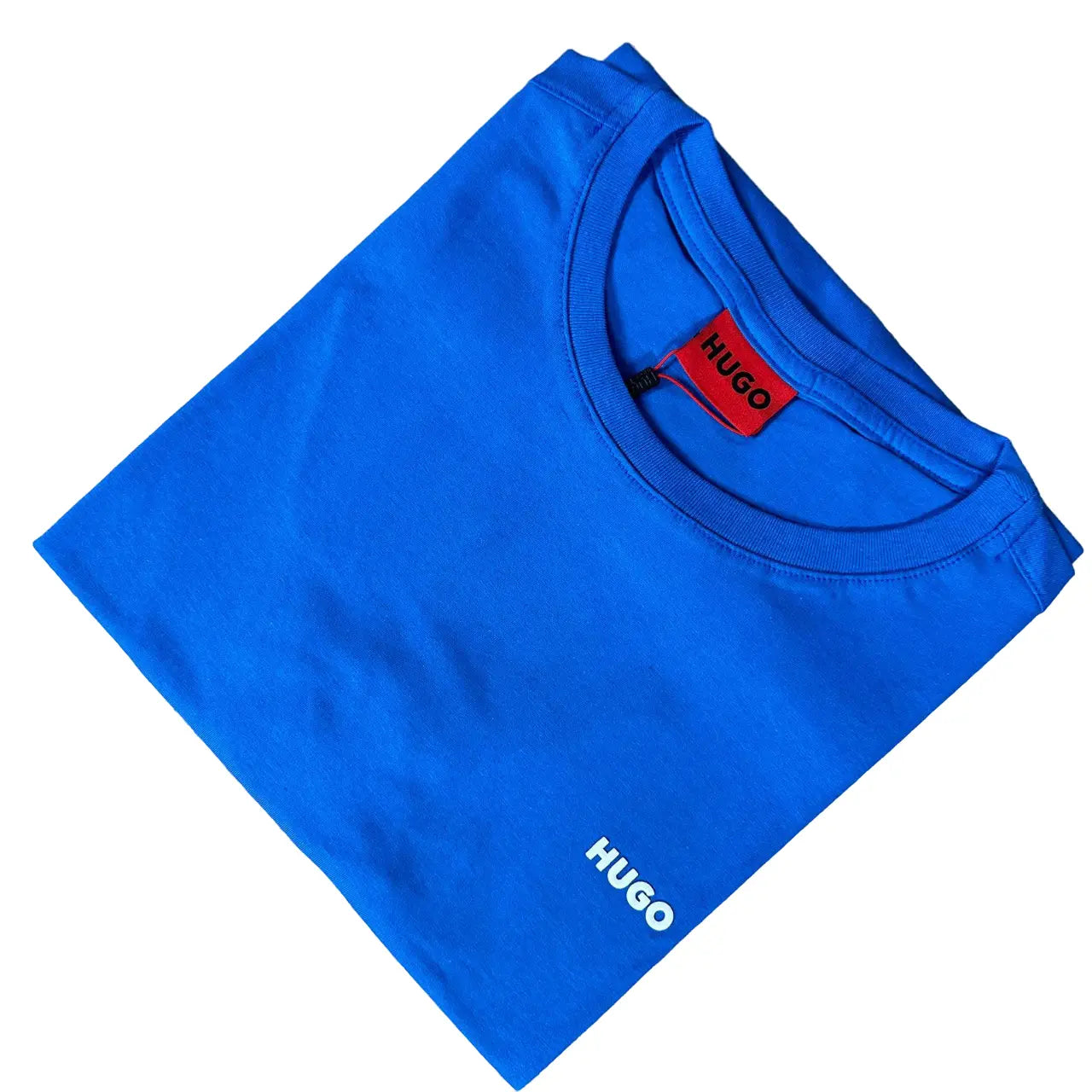 Camiseta H. Boss Masculina Manga Curta Cor Azul