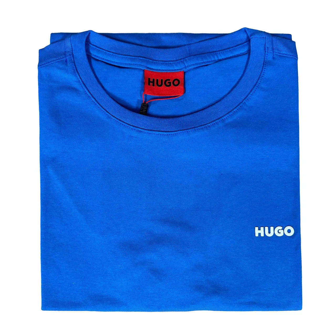 Camiseta H. Boss Masculina Manga Curta Cor Azul
