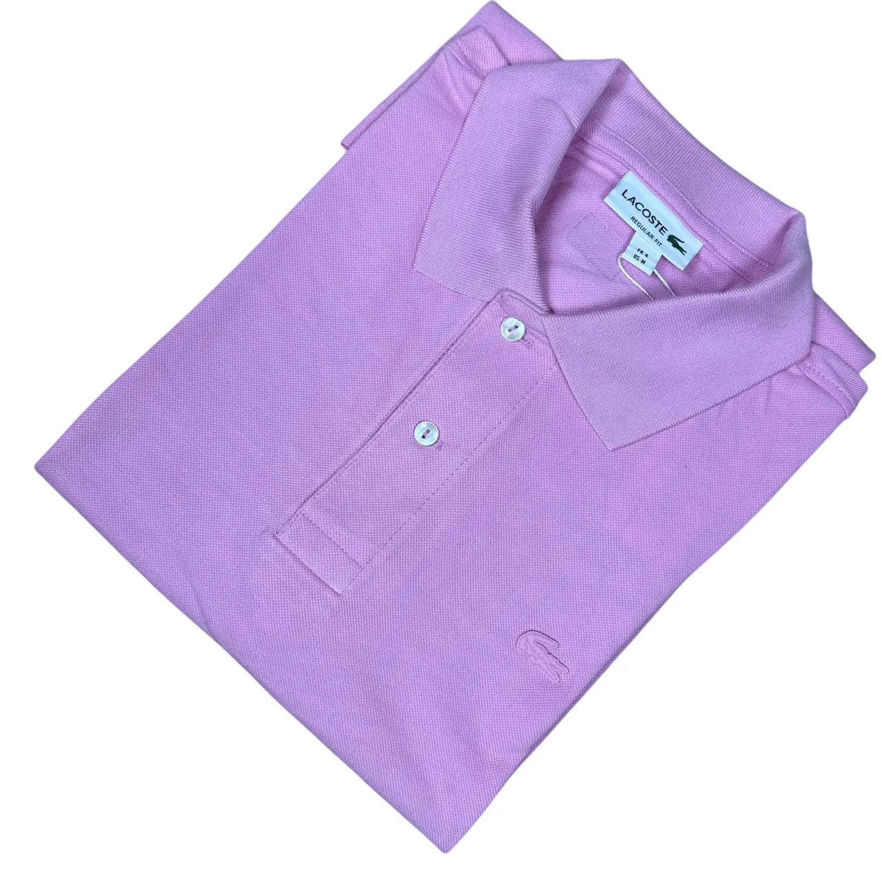Camisa Polo LCT Masculina Regular Fit Cor Rosa
