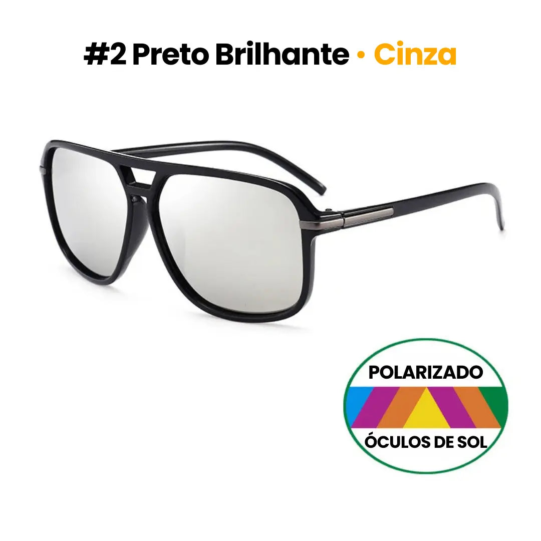 Óculos de Sol Masculino Aviador Vivibee em Policarbonato