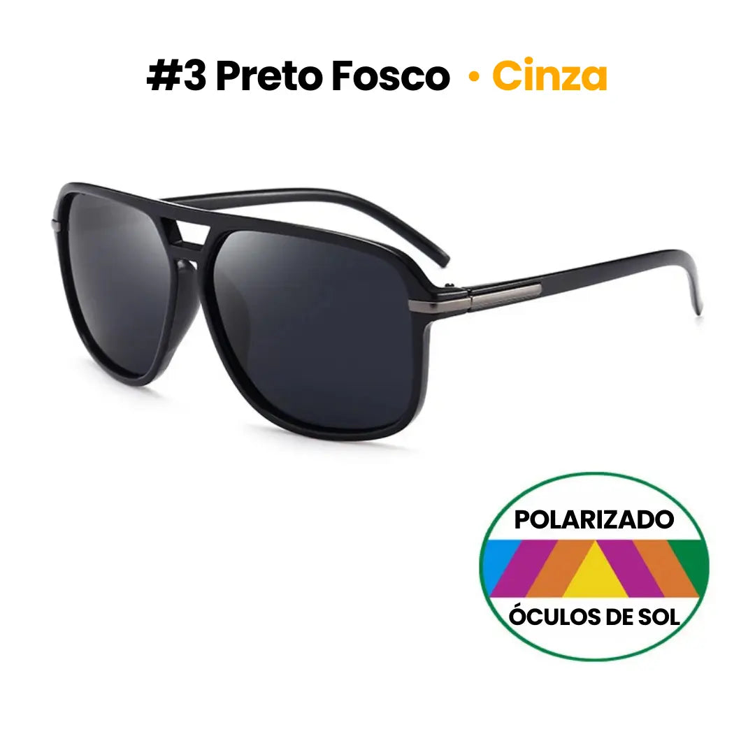 Óculos de Sol Masculino Aviador Vivibee em Policarbonato