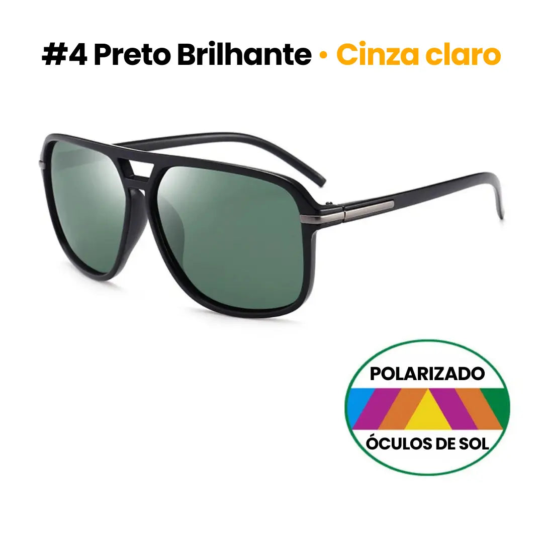 Óculos de Sol Masculino Aviador Vivibee em Policarbonato