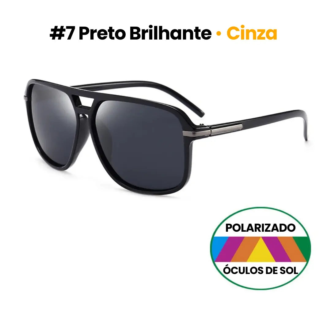 Óculos de Sol Masculino Aviador Vivibee em Policarbonato