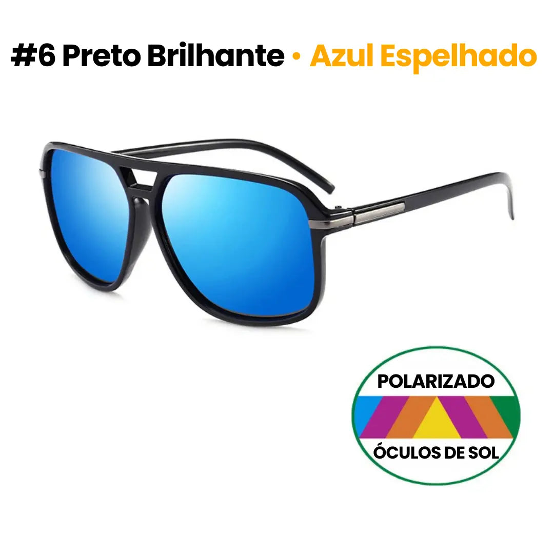 Óculos de Sol Masculino Aviador Vivibee em Policarbonato