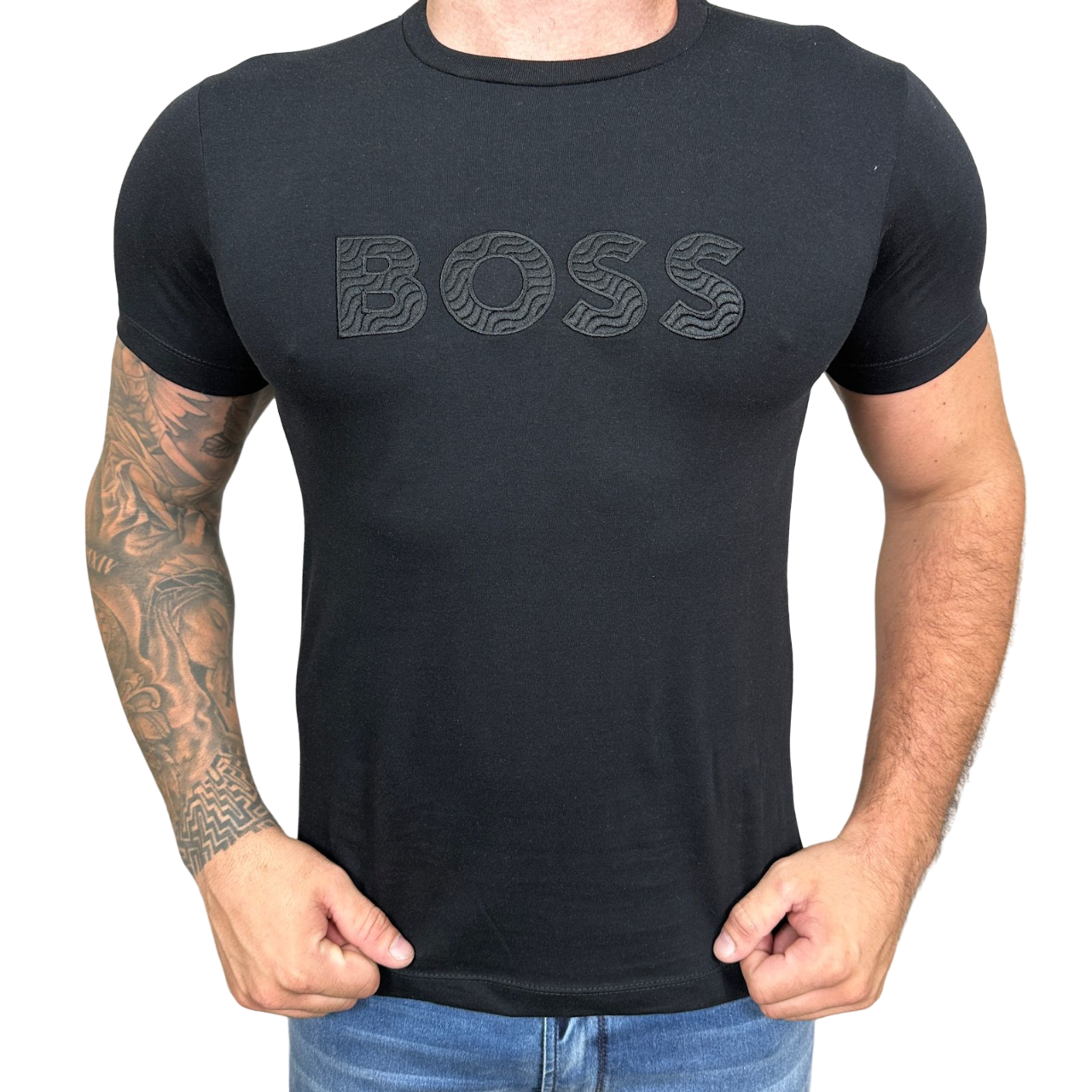 Camiseta HB Masculina Manga Curta Cor Preta