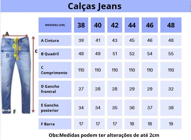 Calça Jeans Masculina Skinny Premium Algodão com Elastano