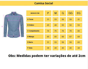 Camisa LCT Masculina Regular Fit Algodão Branca