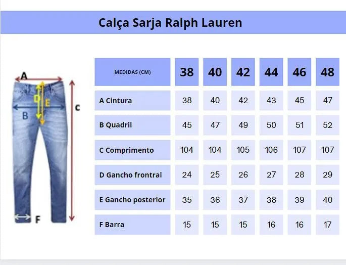 Calça Sarja Masculina Ralph Alfaiataria Premium com Elastano Cor Caqui