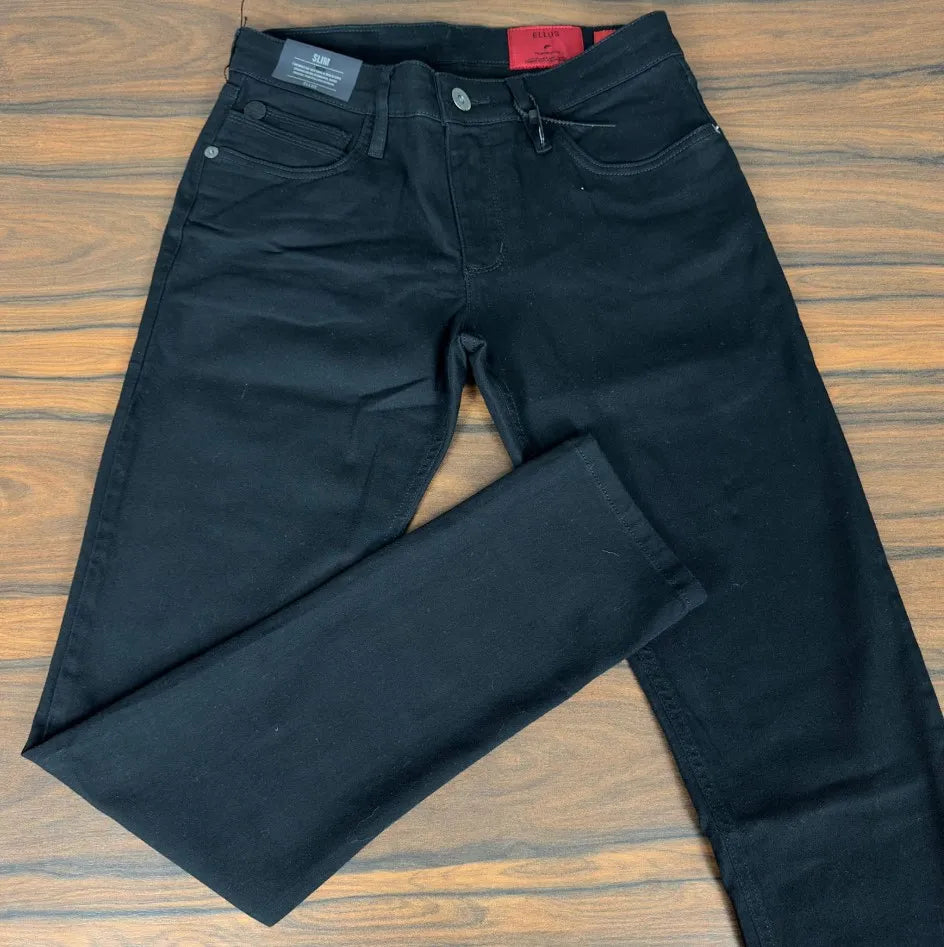 Calça Jeans Masculina Skinny Ellus Premium Algodão com Elastano Cor Preta