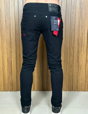 Calça Jeans Masculina Skinny Ellus Premium Algodão com Elastano Cor Preta