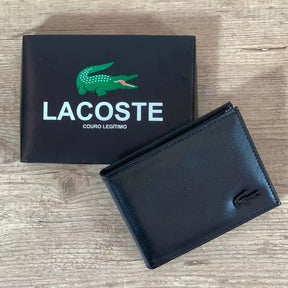 Carteira Lct Masculina Couro Wallet Preta