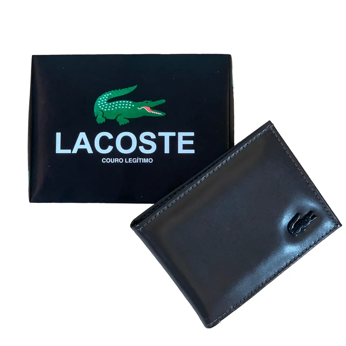 Carteira Lct Masculina Couro Wallet Marrom