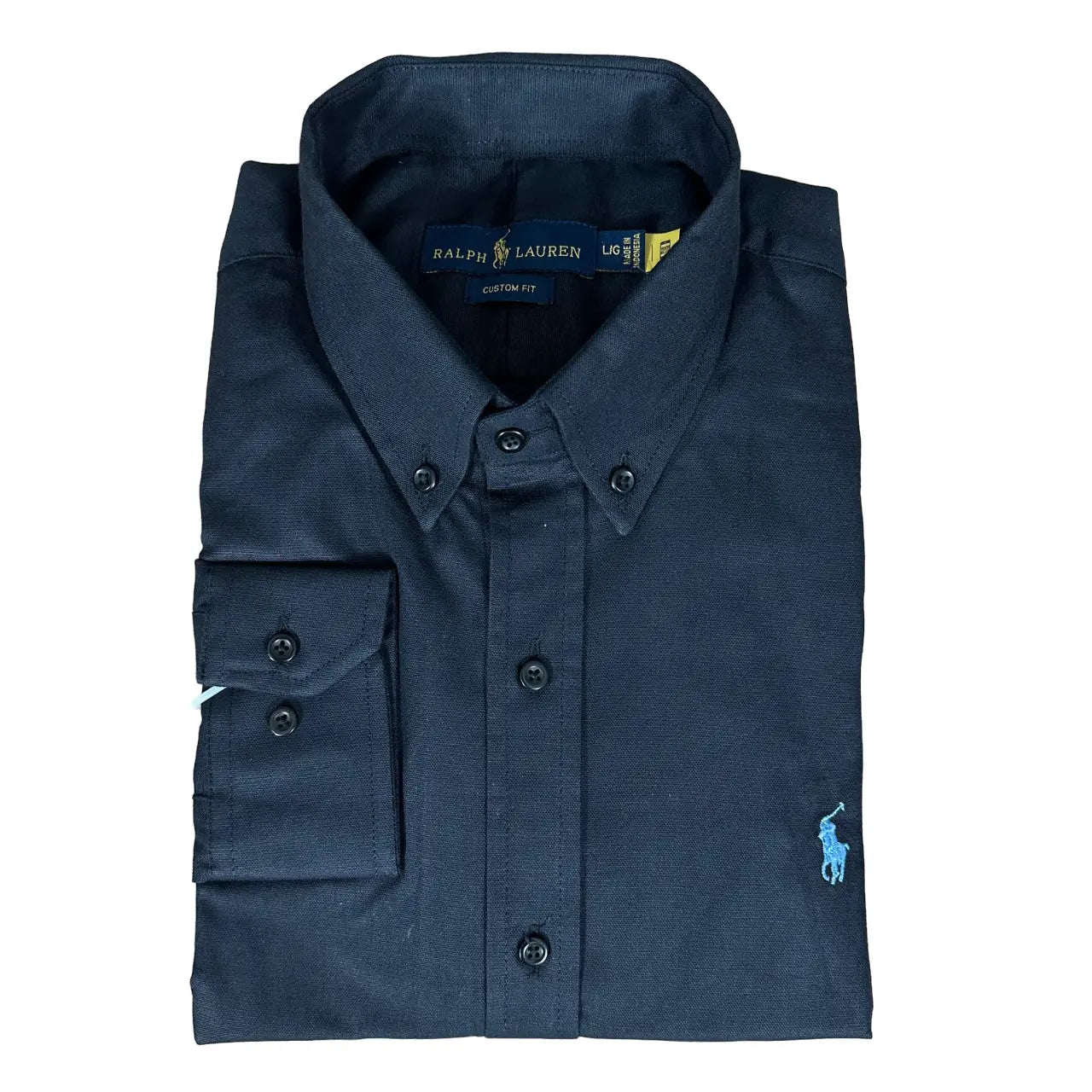 Camisa PRL Masculina Regular Fit Algodão Preta