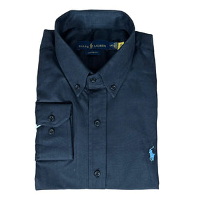 Camisa PRL Masculina Regular Fit Algodão Preta