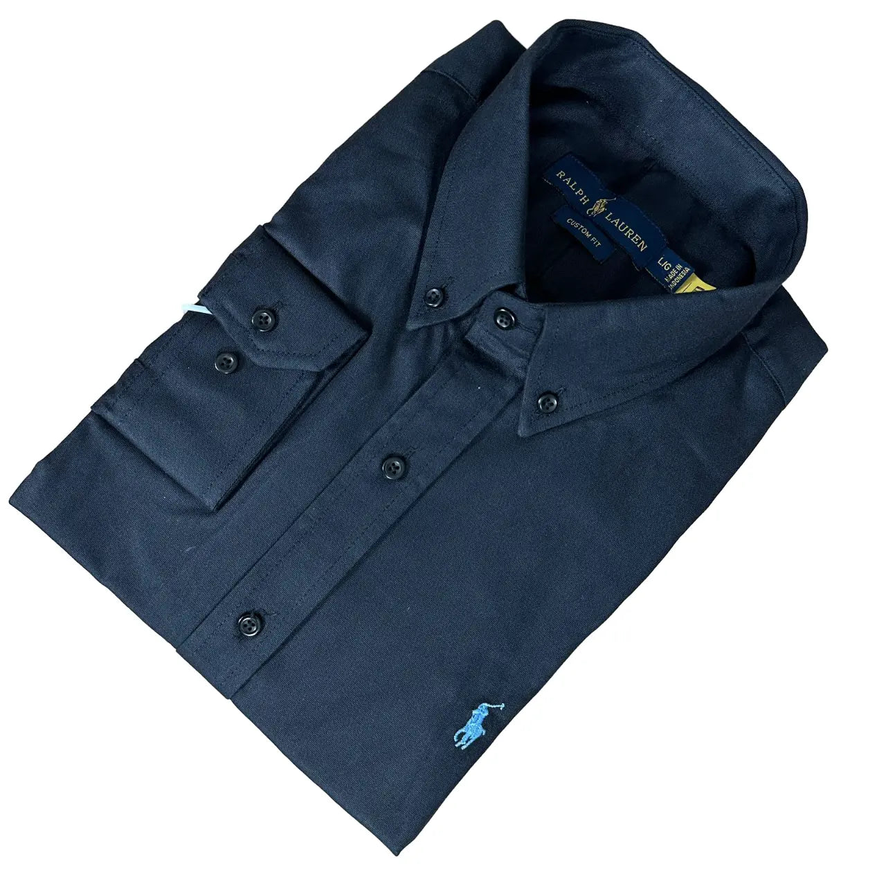 Camisa PRL Masculina Regular Fit Algodão Preta