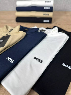 Camisa Polo HB Masculina Custom Fit Cor Azul