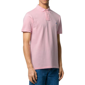 Camisa Polo R.L Masculina Custom Fit Cor Rosa