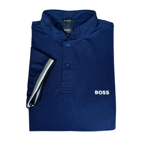 Camisa Polo HB Masculina Custom Fit Cor Azul