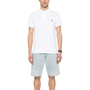 Camisa Polo R.L Masculina Custom Fit Cor Branca