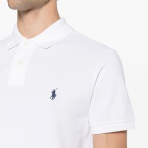 Camisa Polo R.L Masculina Custom Fit Cor Branca
