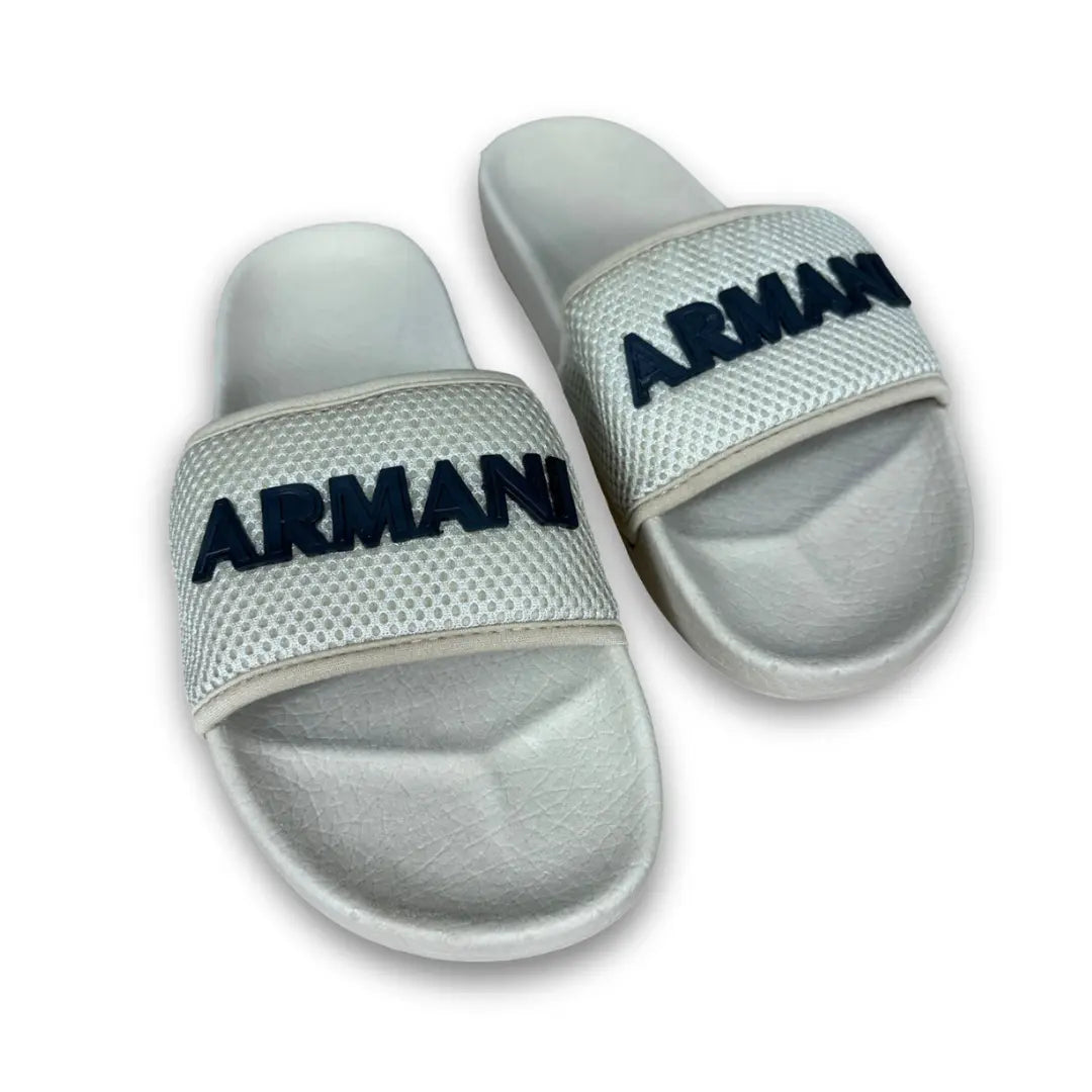 Chinelo Slide Armani Bege