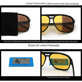 Óculos de Sol Masculino Aviador Vivibee em Policarbonato