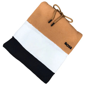 Blusa Moletom Boss Tricolor em Algodão e Poliéster com Capuz