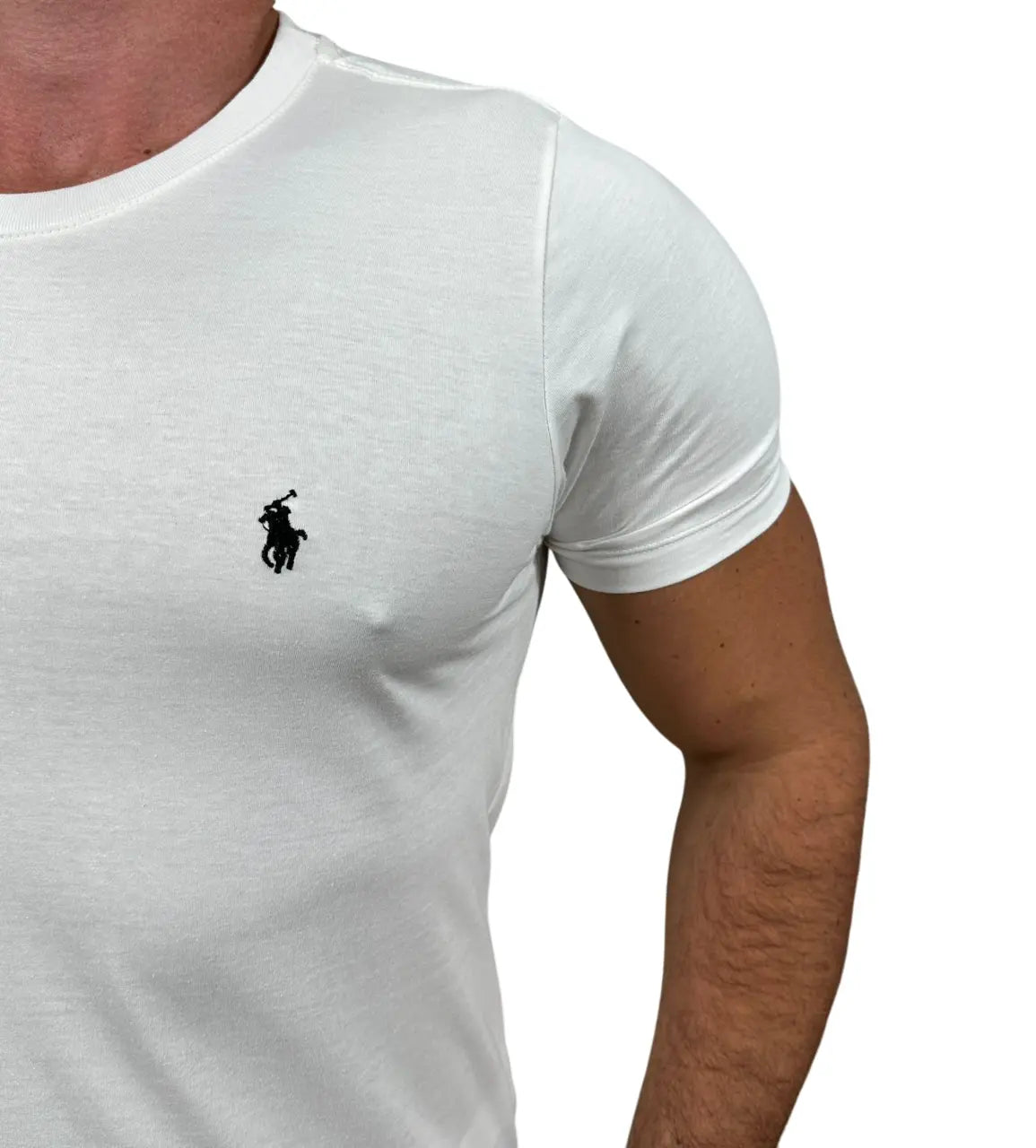 Camiseta Raulph L. Masculina Manga Curta Cor Branca Off-White