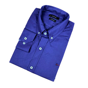 Camisa Aramis Custom Fit Tricoline Cor Roxo