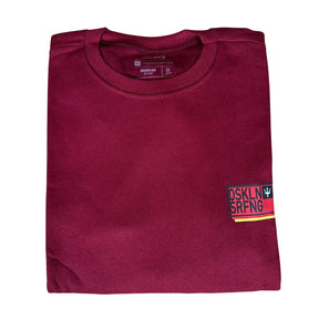 Blusa Moletom Osklen Monocromático Vinho em Algodão e Poliéster